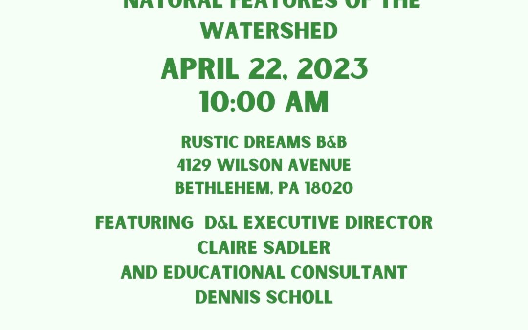 D&L trail and watershed discussion featuring Claire Sadler and Dennis Scholl